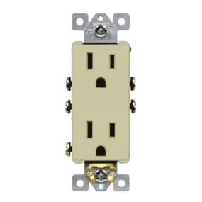 15 Amp Duplex Outlet Ivory