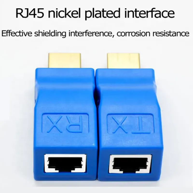 2-Piece 1080P Hdmi-Compatible Ethernet Adapter