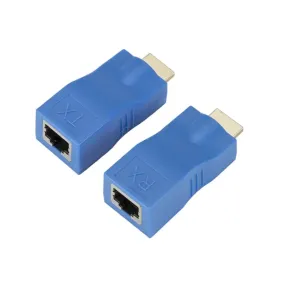 2-Piece 1080P Hdmi-Compatible Ethernet Adapter