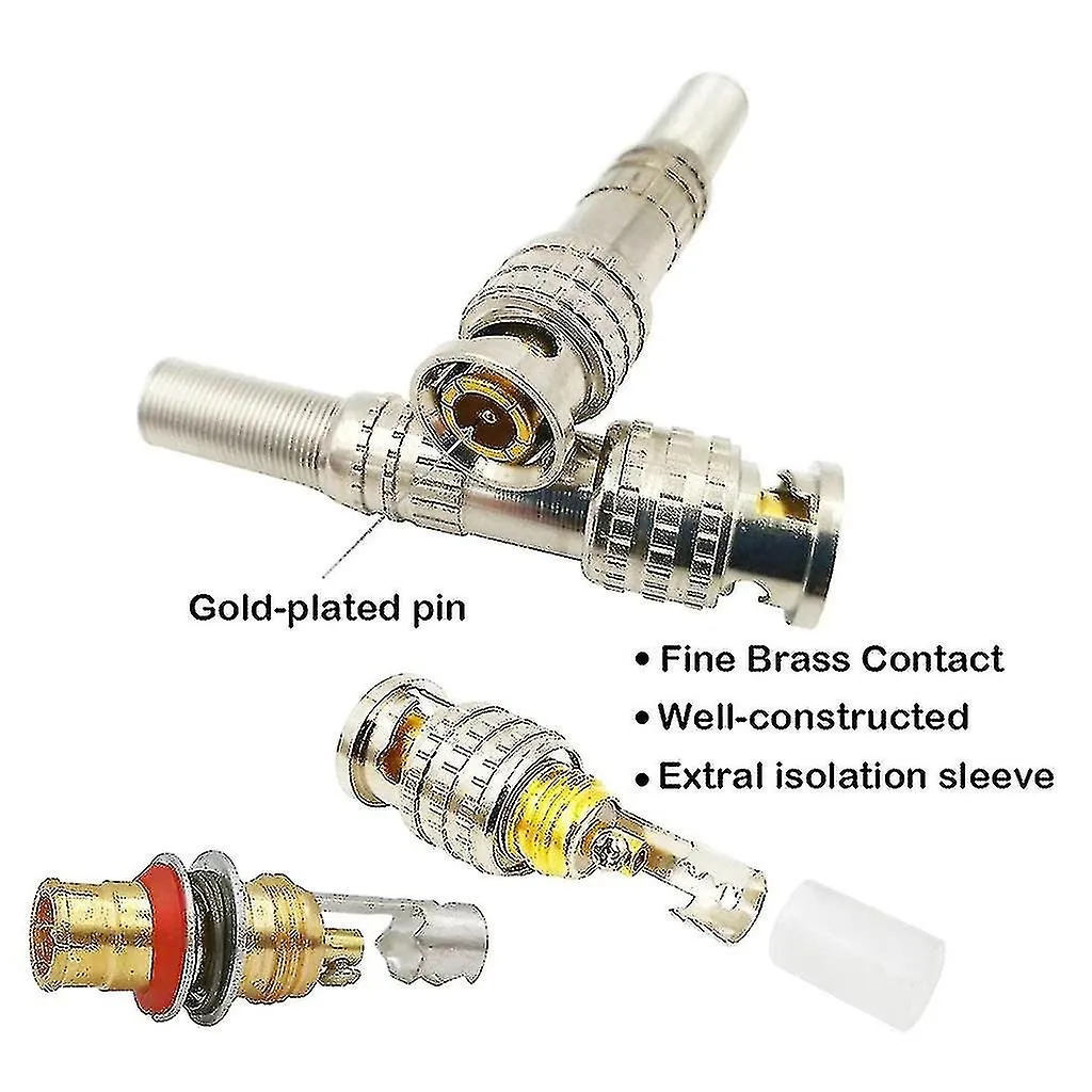 2Pcs Multi-Functional Bnc Connector