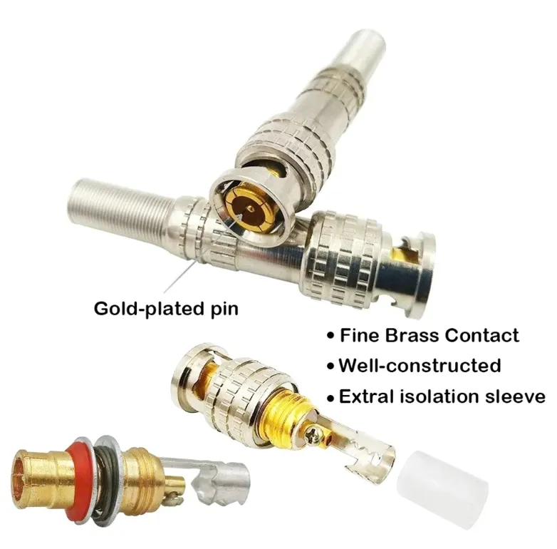 2Pcs Multi-Functional Bnc Connector