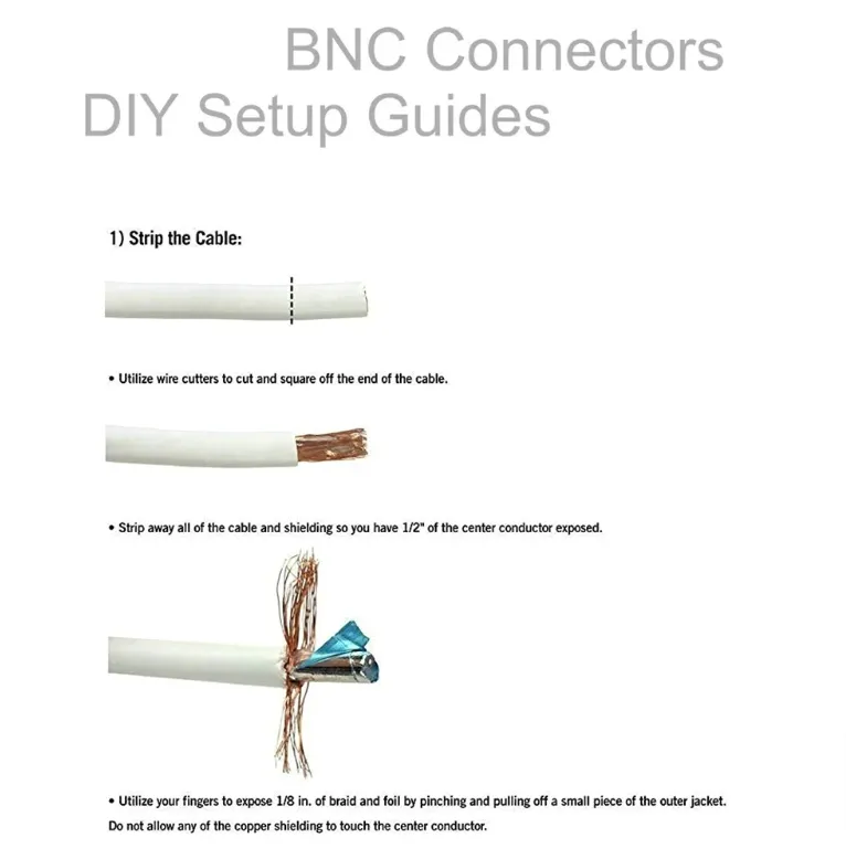 2Pcs Multi-Functional Bnc Connector