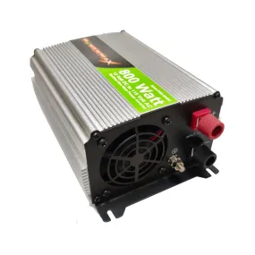 800W Power Inverter DC 12V to 110V AC Modified Sine Wave 2 Outlets Car Inverter with 2.1A USB Port