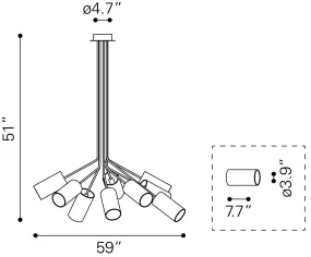 Ambition Ceiling Lamp Black