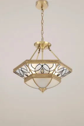 Becall Tiered Brass Pendant Light