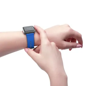 Blue Apple Watch Band, Solid Color 38mm/42mm Watch Band Strap For Apple Watches- Made in USA
