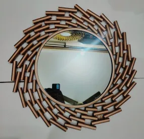 Dekor Worm Wall Mirror Hanging for Home Decor, Hanging in Bedroom, Living Room, Bathroom Decorations Items, with Hook for Hanging On Walls