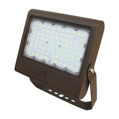 Flood Light 150/100/80/50W 70CRI 5000K 277-480V 0-10V DIM  7-Pin NEMA Short Cap Bronze