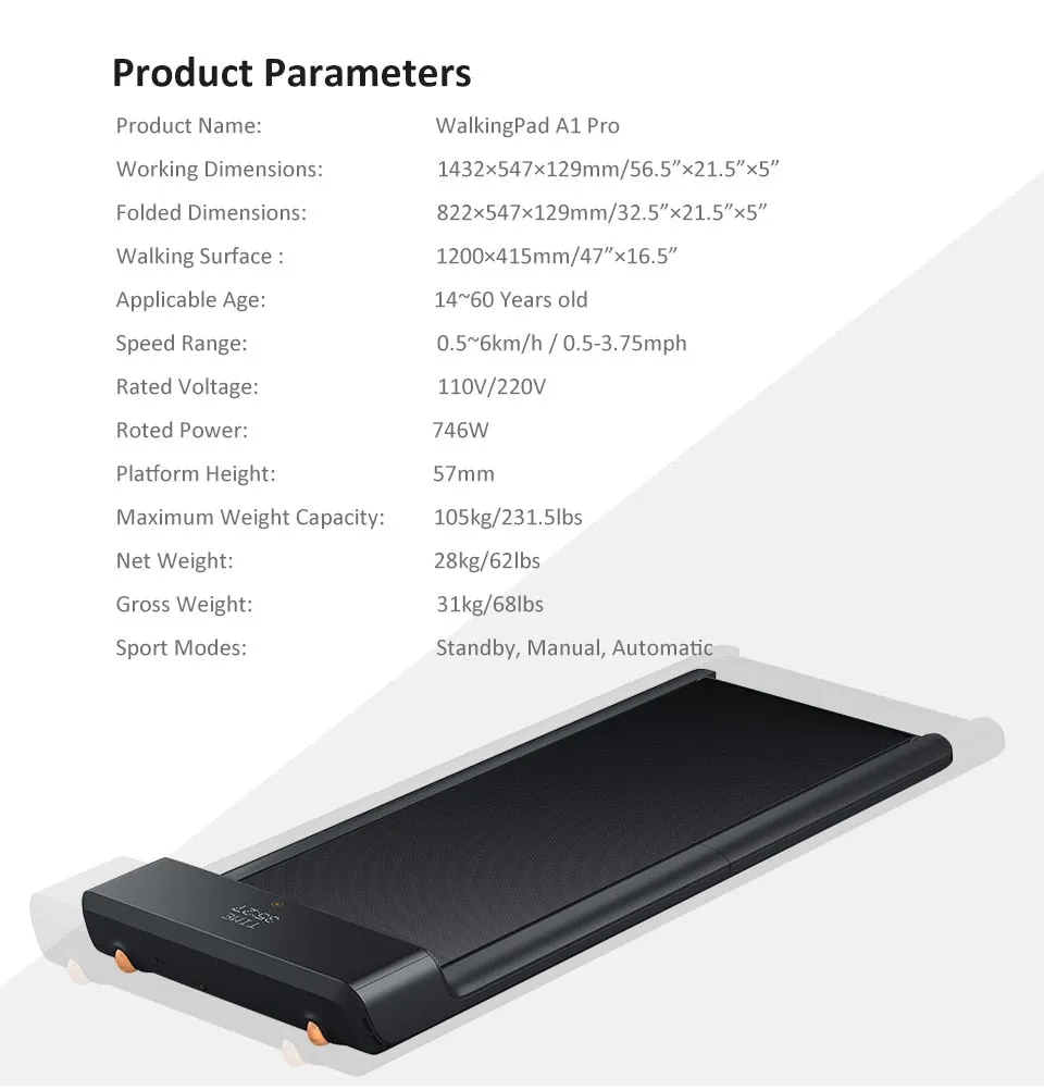 Folding Walking Pad Treadmill