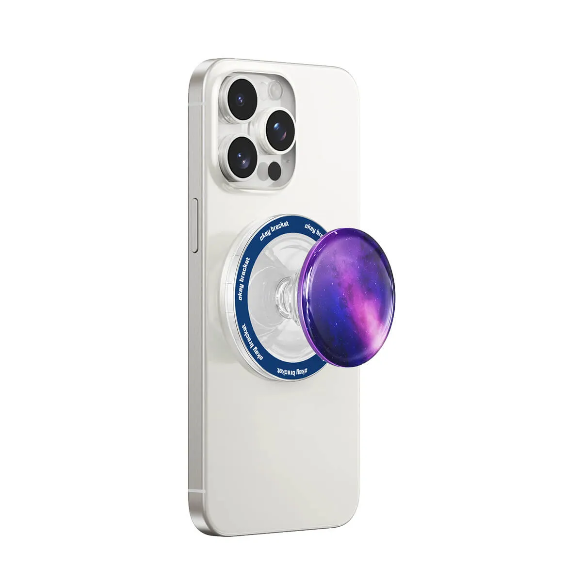 Fuchsia Galaxy | Air Bag Grip For MagSafe