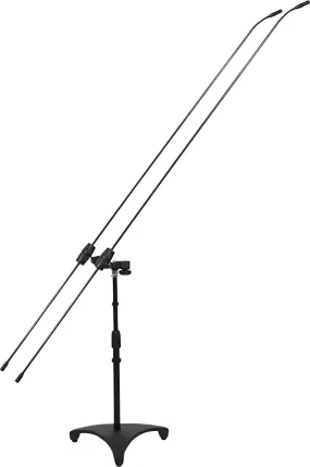 Galaxy Audio CBM-324D Dual Carbon Fiber Boom Microphones w/ 24" Adjustable Stand