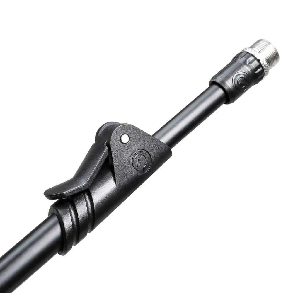 Gravity GR-GMS2322B Microphone Stand w/ Round Base And 2-Point Adjustment Telescoping Boom Long
