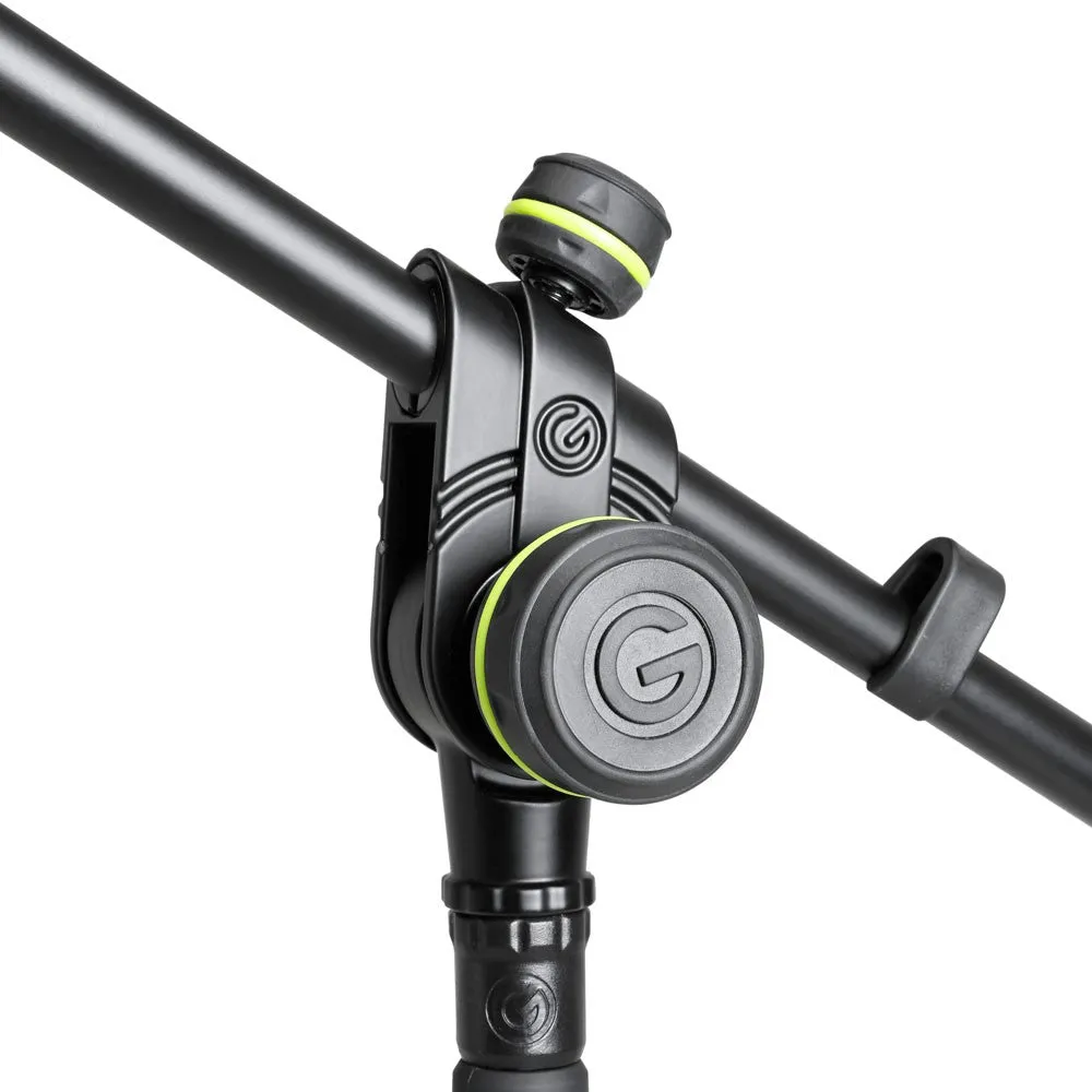 Gravity GR-GMS2322B Microphone Stand w/ Round Base And 2-Point Adjustment Telescoping Boom Long