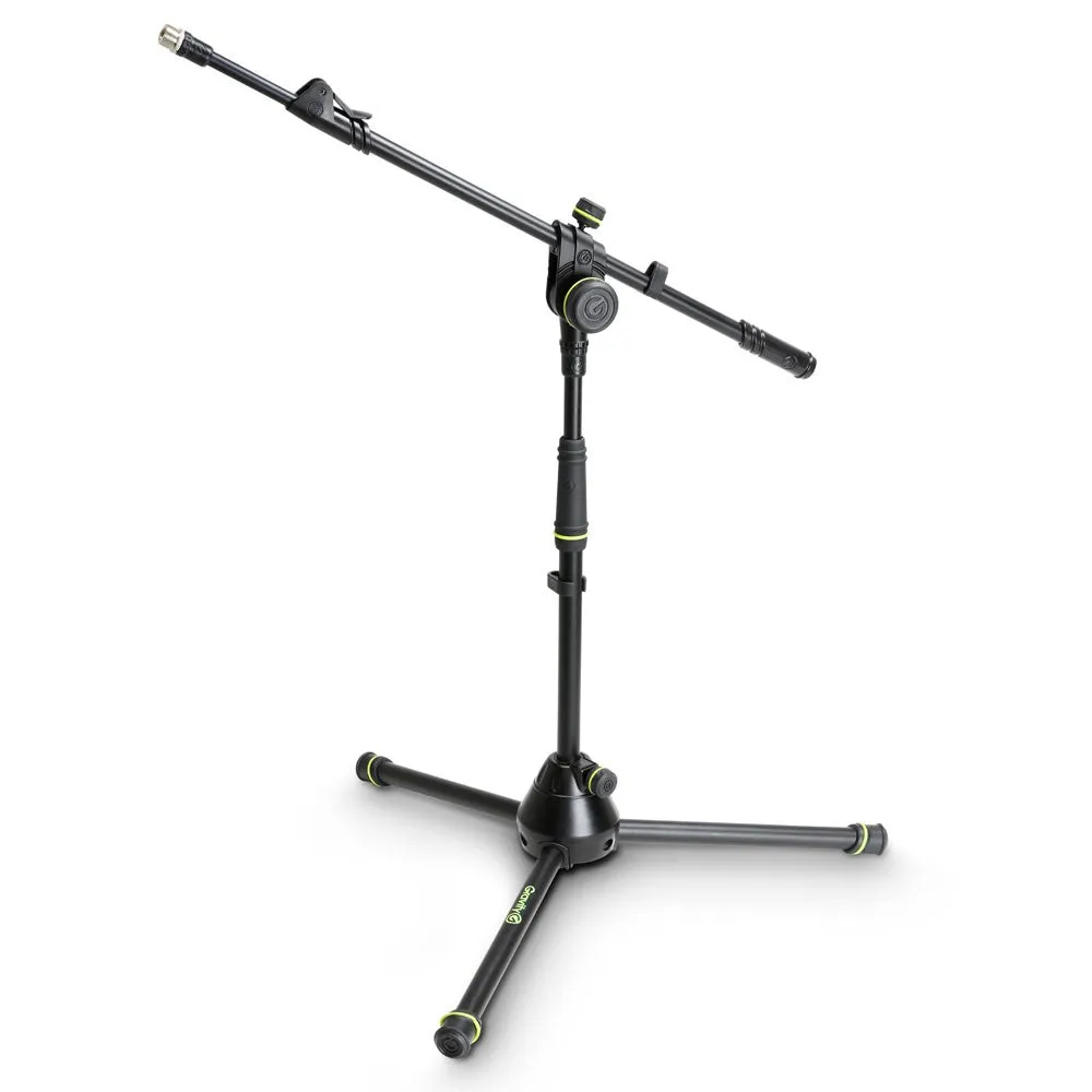 Gravity GR-GMS4222B Short Microphone Stand w/ Folding Tripod Base and 2-Point Adjustment Telescoping Boom