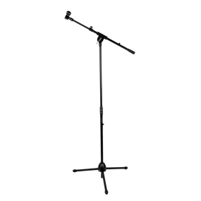 Heavy Duty Steel Tripod Boom Microphone Stand with Mic Clip