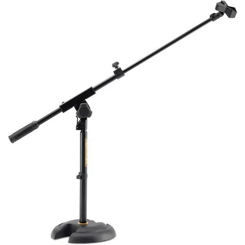 Hercules MS120B H-Base Microphone Stand With Telescopic Boom Amp Ez Clip