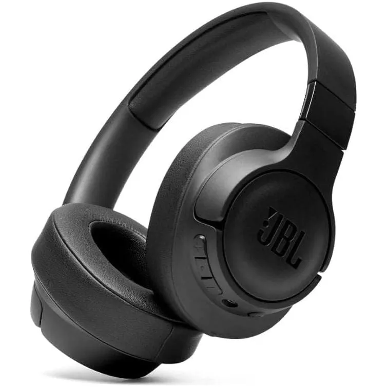 JBL Tune 710BT Over-Ear Wireless Headphones - Built-In Mic, 50H Battery, Multi-Point, Black
