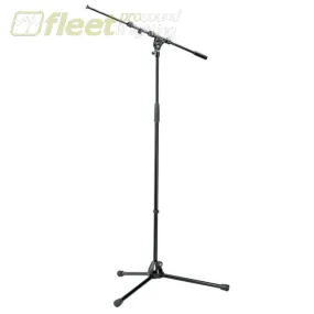 K&M 210/9-BLACK Professional Microphone Stand with Telescoping Boom Arm
