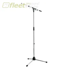 K&M 210/9-Chrome Professional Microphone Stand with Telescoping Boom Arm