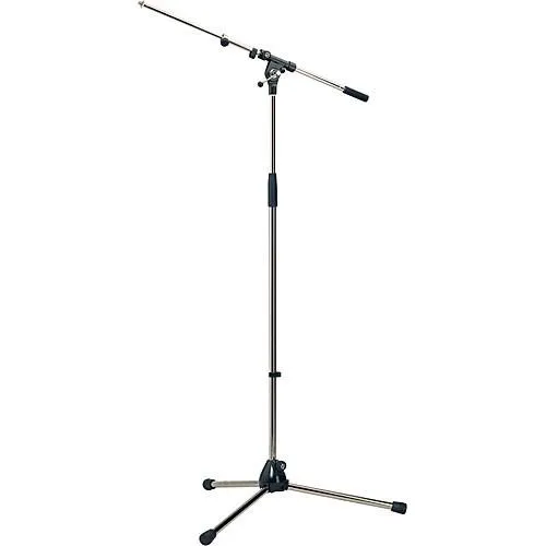 K&M 210/9 Compact Tele-Boom Mic Stand (Chrome)