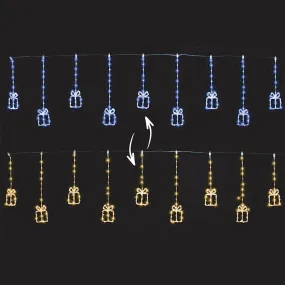 LED Acrylic Presents Curtain Dual Cool-Warm (9pc)