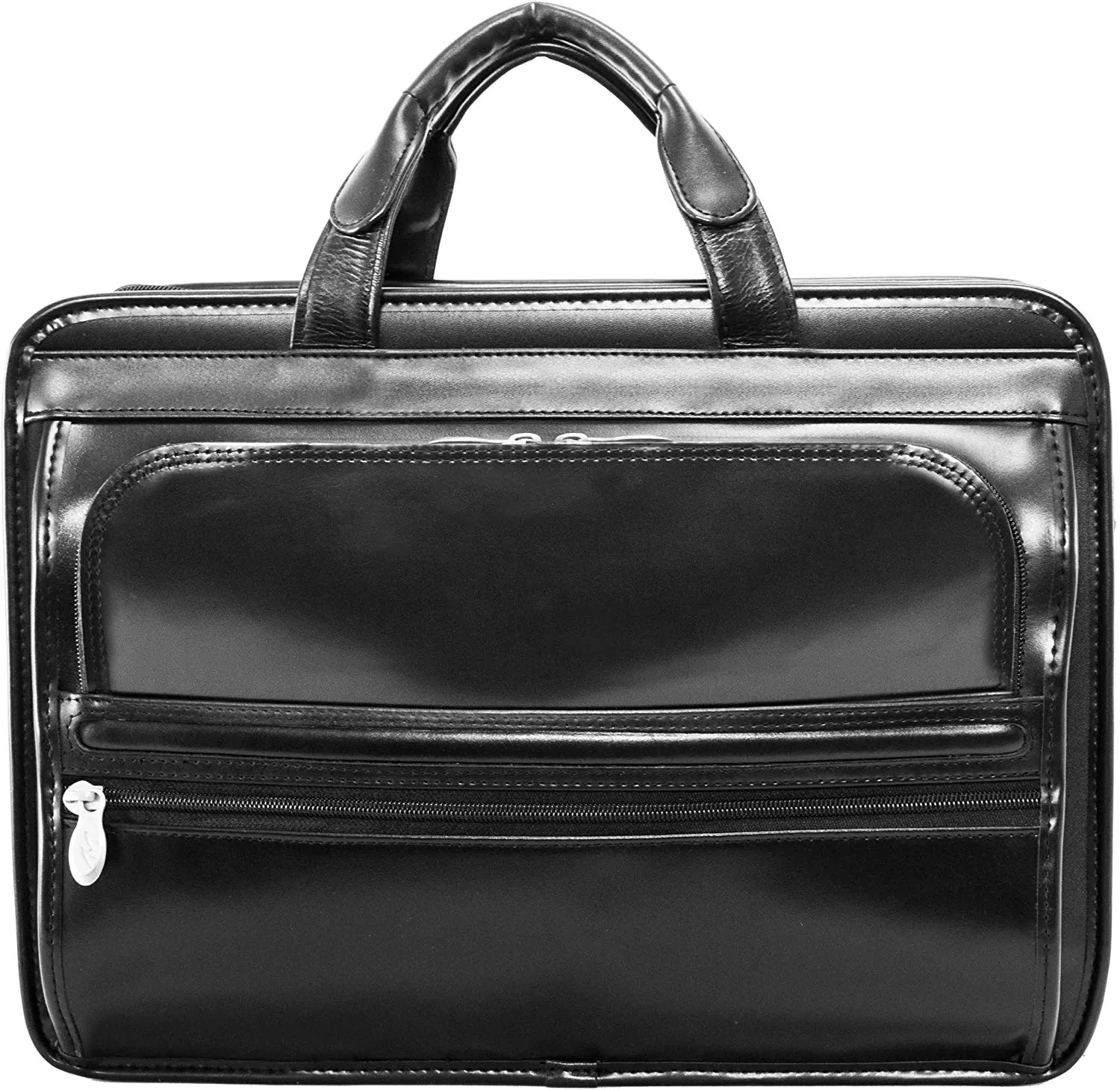 McKlein USA P Series Elston 15.6 Inch Leather Double Compartment Laptop Case