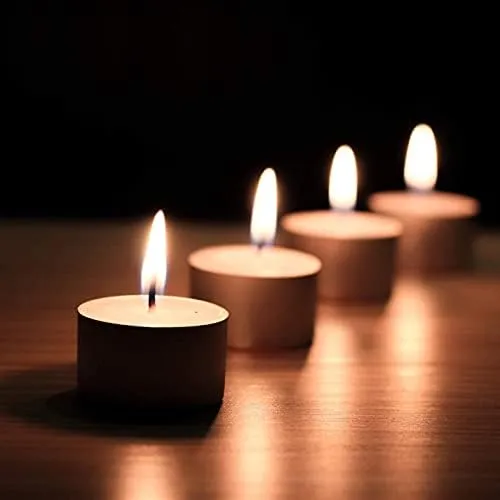 ME-ONE 9 Hour Burning Big Tealight Candles 30g Tea Candles Long Burning Wax Candles Set of 50