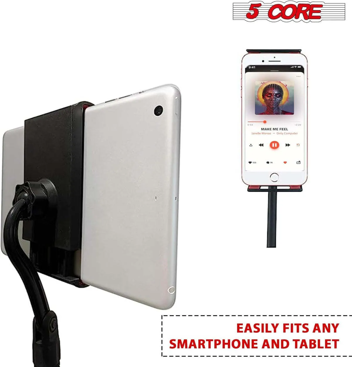Microphone Stand   Phone Holder Floor Boom Mic Stand Gooseneck   Tablet Holder