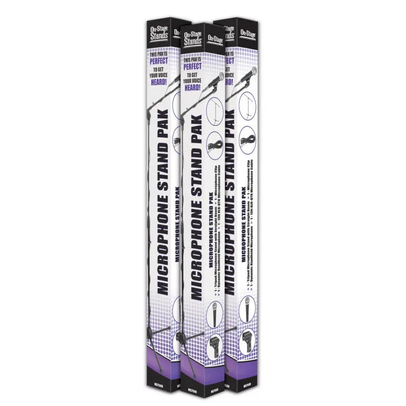 On-Stage MS7500 Mic Stand Pack