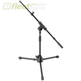 Onstage MS7411TB Short Mic Stand with Telescopic Boom, Black