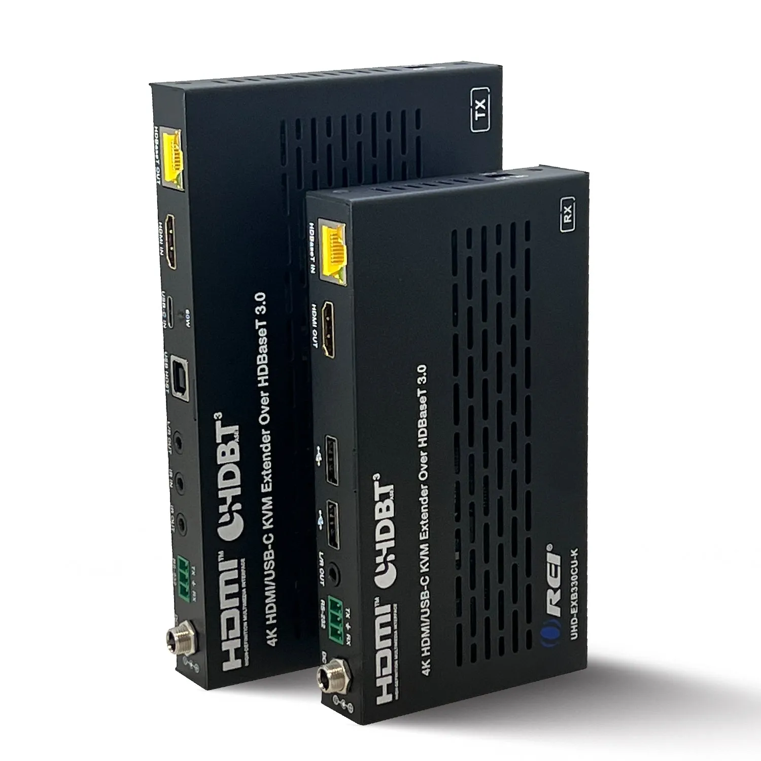 OREI 4K HDMI/USB-C HDBaseT 3.0 Extender Over CAT6/7 With KVM (UHD-EXB330CU-K)