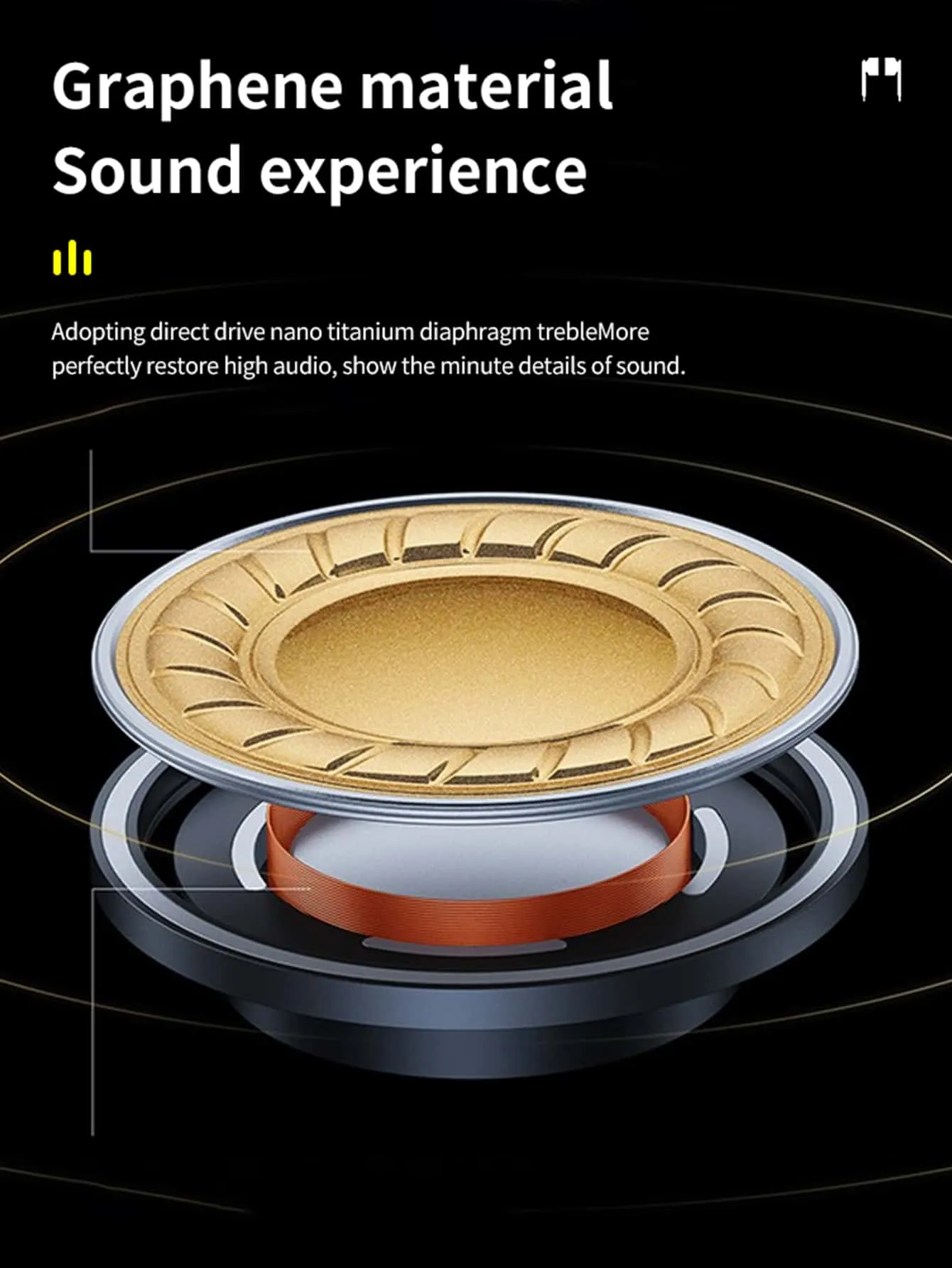 Passive Noise Cancellation In-ear Design Breathing Light LED