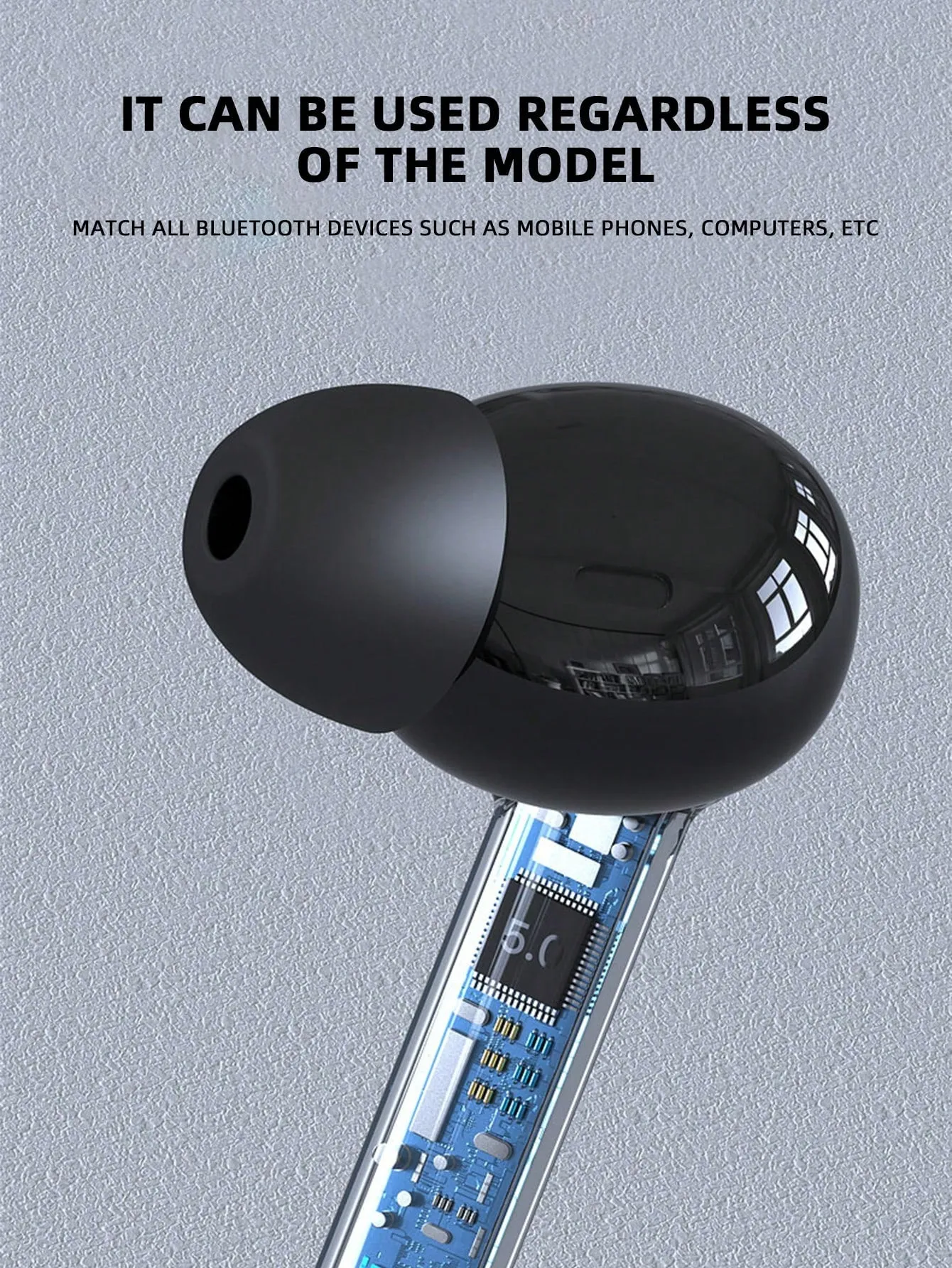 Passive Noise Cancellation In-ear Design Breathing Light LED