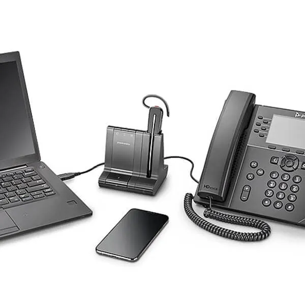 Plantronics Savi 8240-M (Poly) CDM USB-A | Office Convertible Wireless Headset | DECT, EMEA