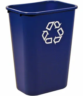 RUBBERMAID RECYCLING CONT. 41¼qt BLUE W/UNIVERSAL RECYCLE SYMBOL