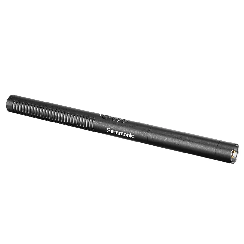Saramonic SoundBird V1 Professional Supercardioid Shotgun Microphone with High-Pass Filter, -10dB Pad, Shock Mount, Foam Windscreen & Short XLR Output Cable