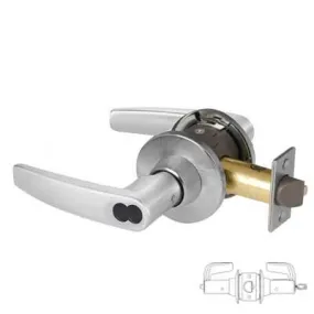 Sargent 28-70-11G05-OB-US26D Entrance or Office Function T-Zone 11 Line Cylindrical Lock - SFIC IC Core, O Rose, B Lever, Satin Chrome