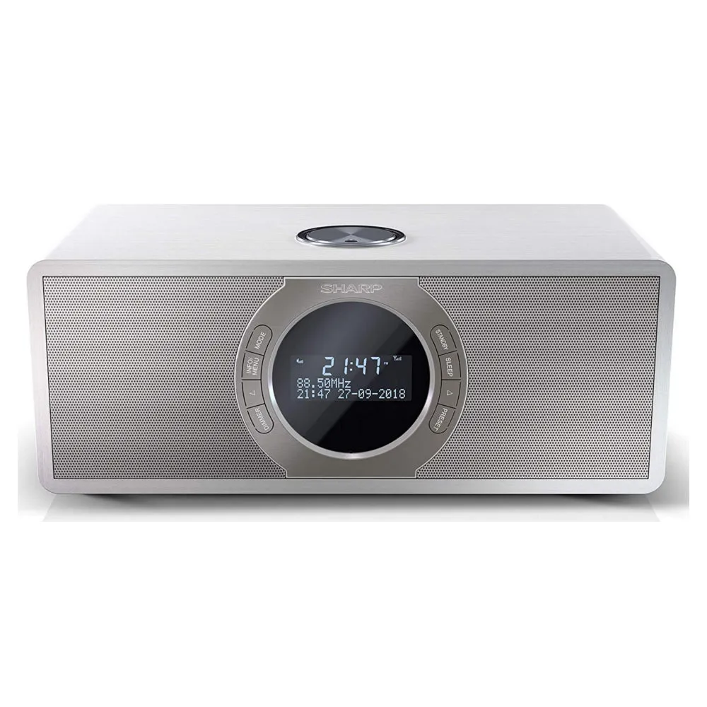 Sharp DR-S460(WH) 30W DAB  FM Stereo Radio with Bluetooth & LED Display - White