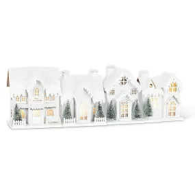 Small Snowy House with LED Lights