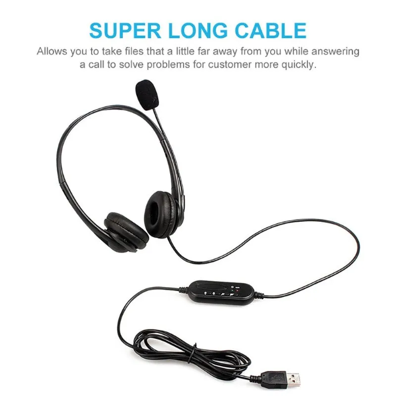 Telephone Microphone Headset W/ Cable