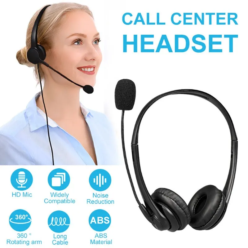 Telephone Microphone Headset W/ Cable