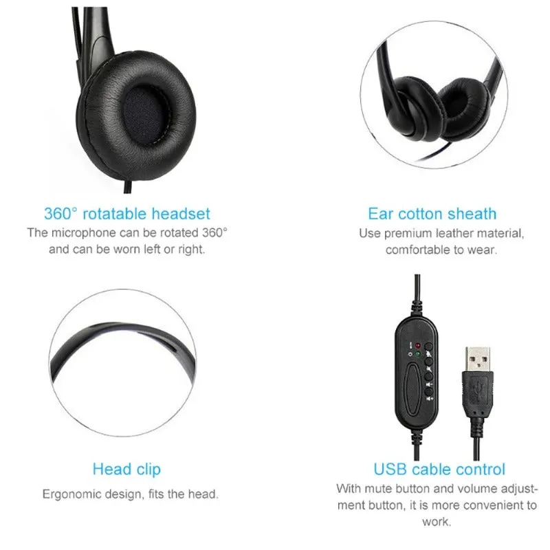 Telephone Microphone Headset W/ Cable