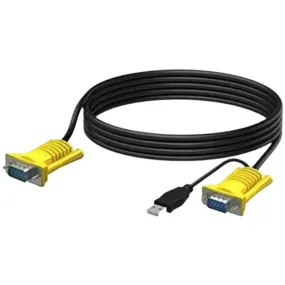 Xf0179 2-In-1 Usb Vga Kvm Cable 1.5M Xf0179