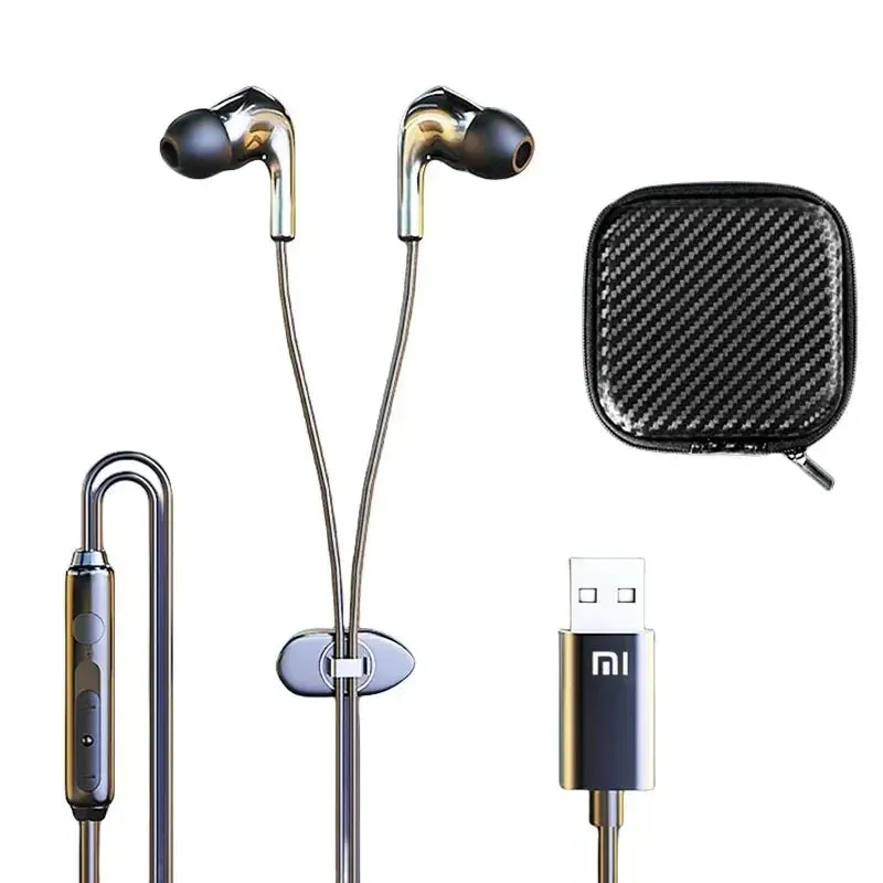 Xiaomi Wired Game Headphones MIJIA L01 Graphene Ceramic Earshells In-Ear 7.1 Surround Sound Headset Waterproof Earphones