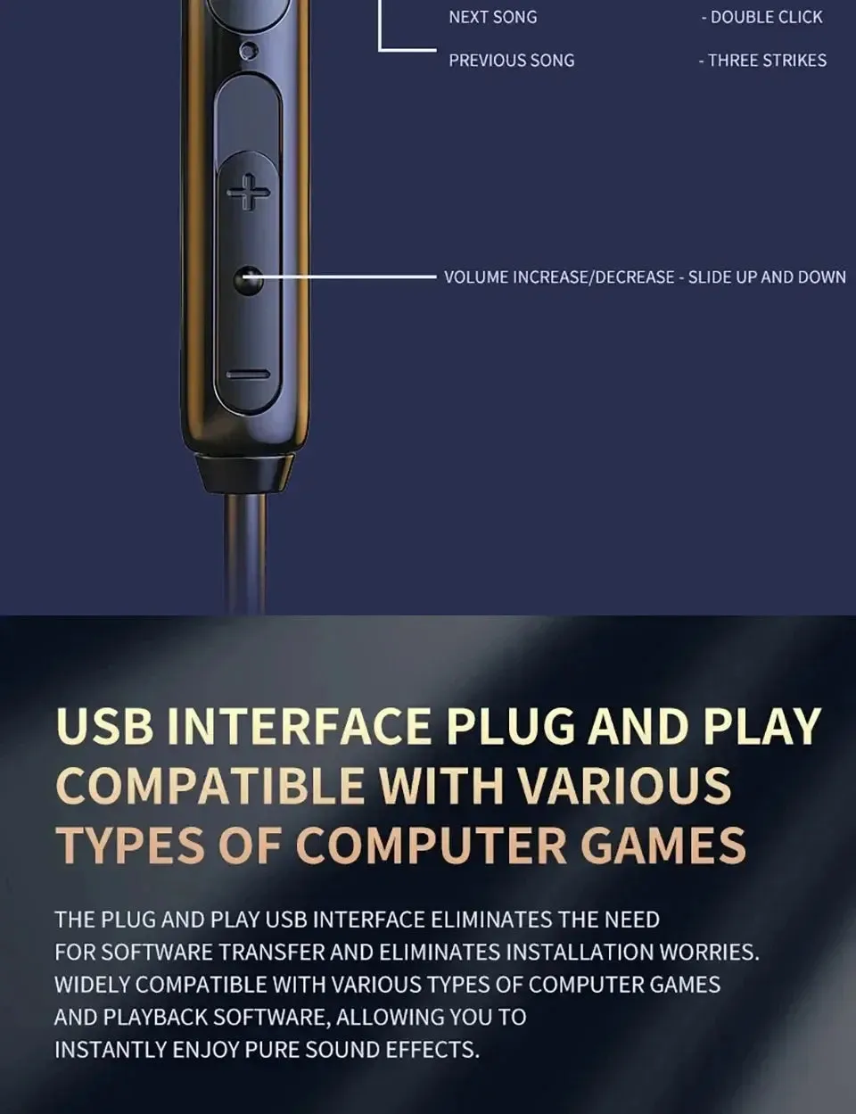 Xiaomi Wired Game Headphones MIJIA L01 Graphene Ceramic Earshells In-Ear 7.1 Surround Sound Headset Waterproof Earphones